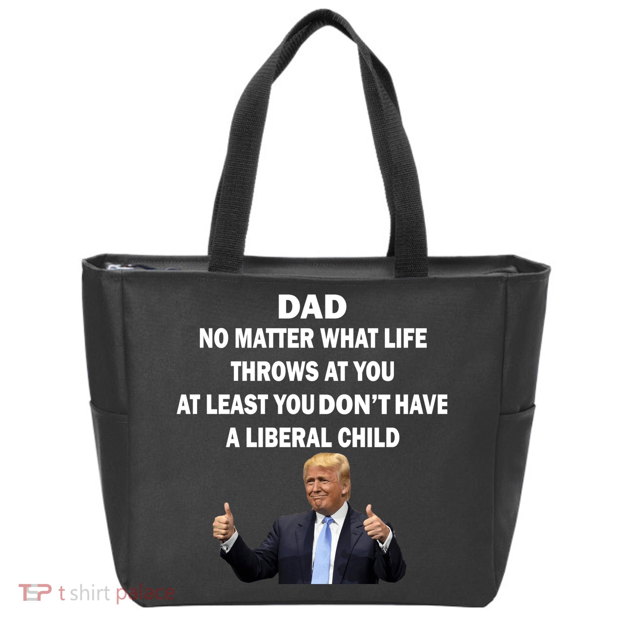 Funny Republican Dad Anti Liberal Child Tote Bag