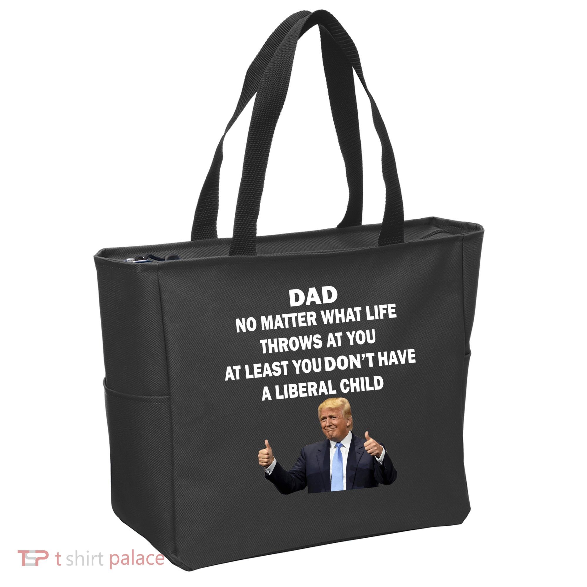Funny Republican Dad Anti Liberal Child Tote Bag