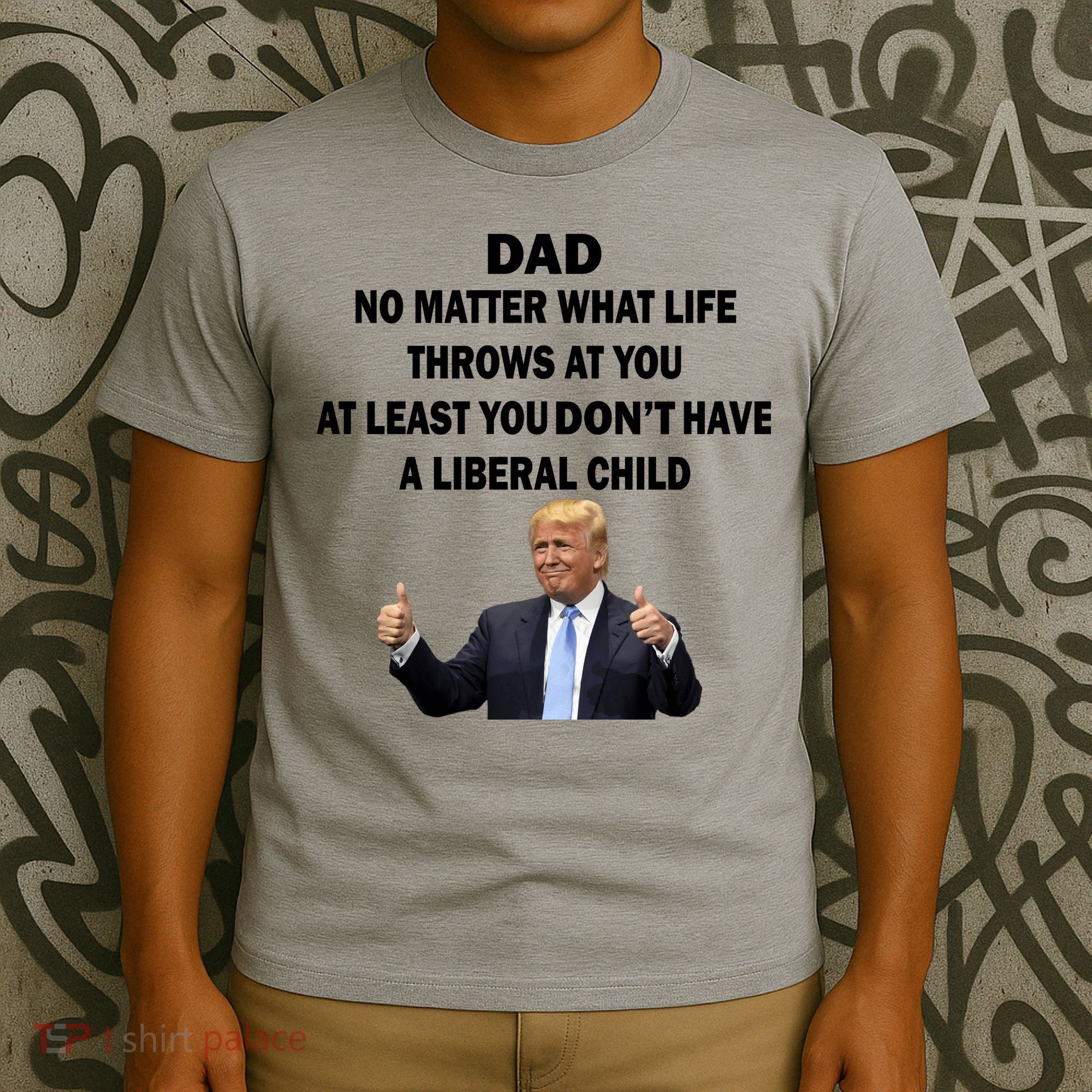 Funny Republican Dad Anti Liberal Child T-Shirt