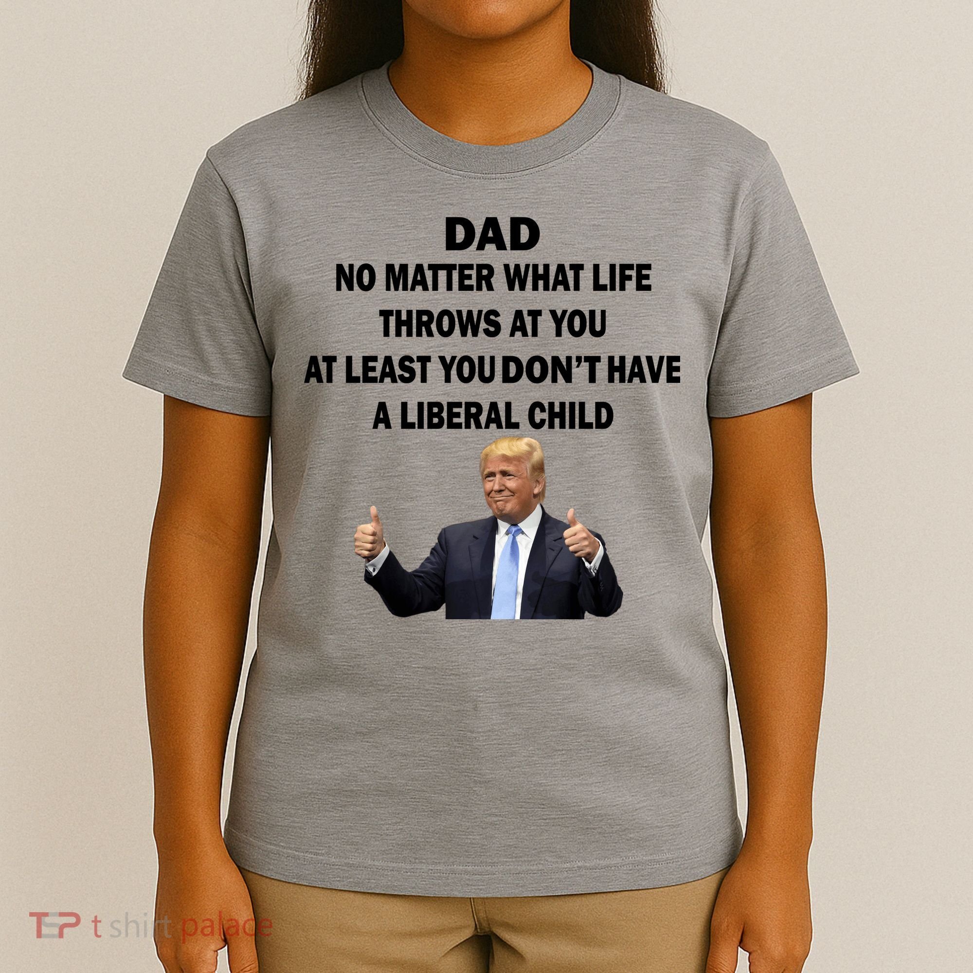Funny Republican Dad Anti Liberal Child T-Shirt
