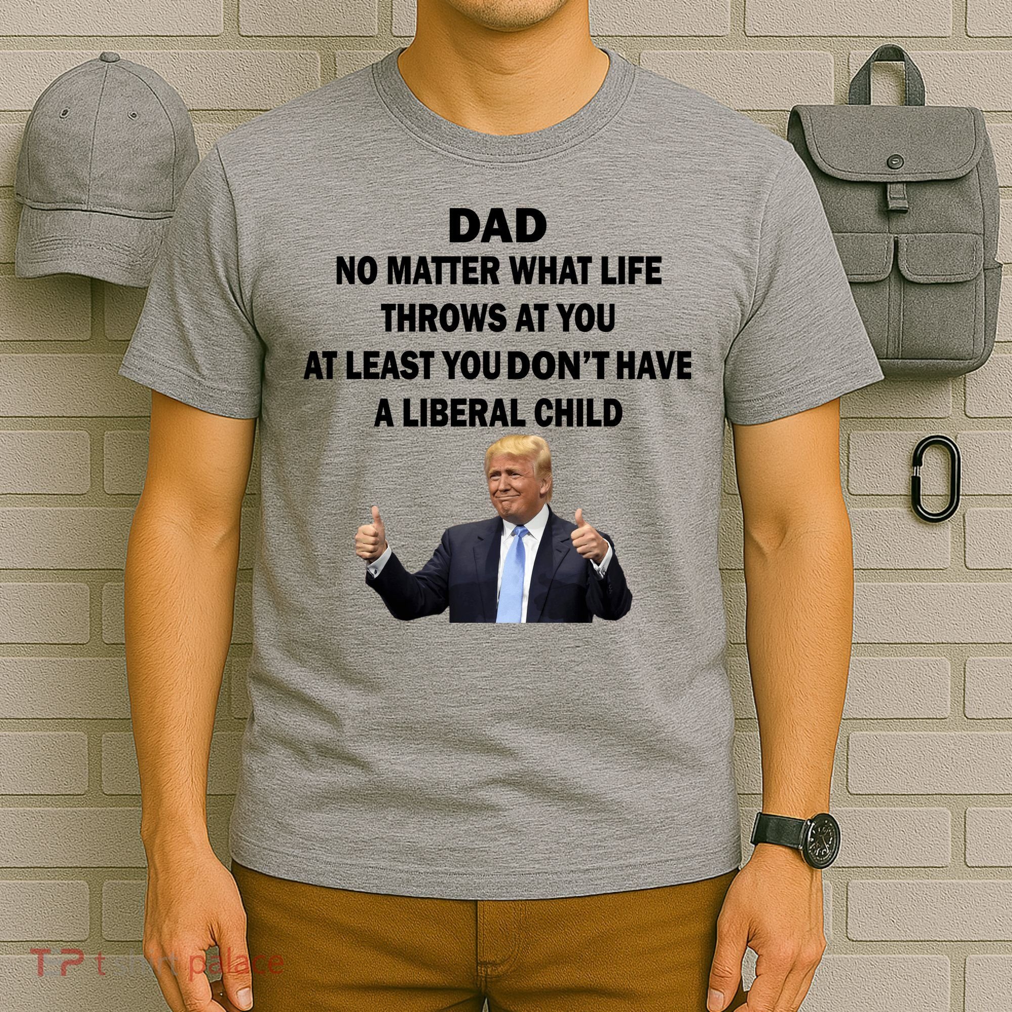 Funny Republican Dad Anti Liberal Child T-Shirt