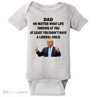 Funny Republican Dad Anti Liberal Child Baby Bodysuit thumb 0