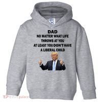 Funny Republican Dad Anti Liberal Child Toddler Hoodie thumb 0