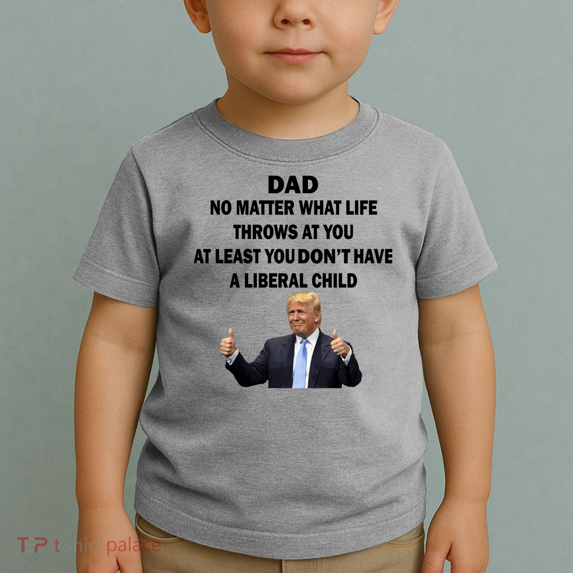 Funny Republican Dad Anti Liberal Child Toddler T-Shirt
