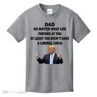 Funny Republican Dad Anti Liberal Child Kids T-Shirt thumb 0