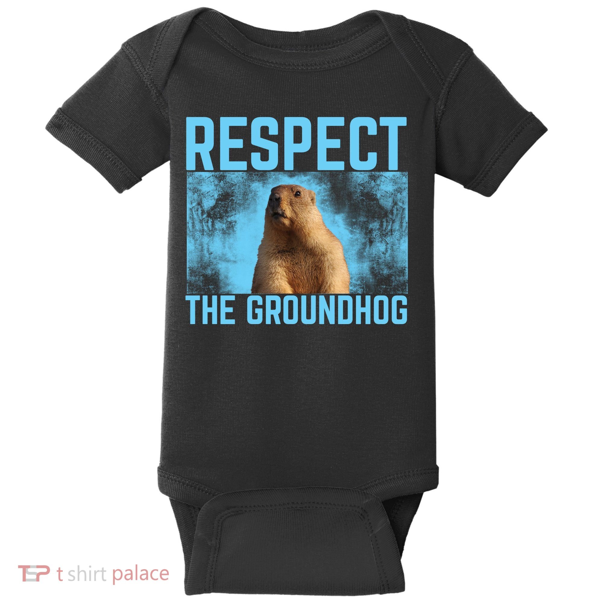 Funny Respect The Groundhog Baby Bodysuit