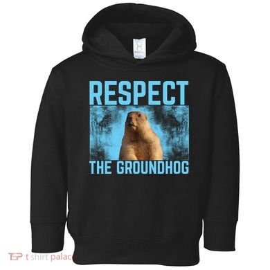 Funny Respect The Groundhog Toddler Hoodie