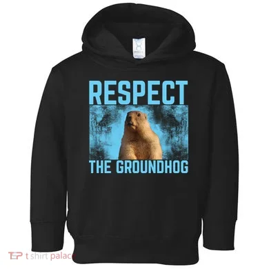 Funny Respect The Groundhog Toddler Hoodie