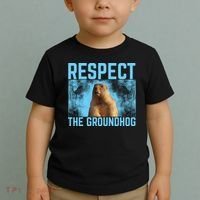 Funny Respect The Groundhog Toddler T-Shirt thumb 2