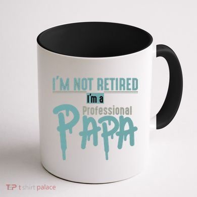 Funny Retired Professional Papa Coffee Mug back