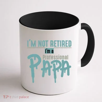 Funny Retired Professional Papa Coffee Mug back