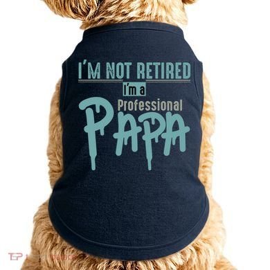 Funny Retired Professional Papa Doggie Tank