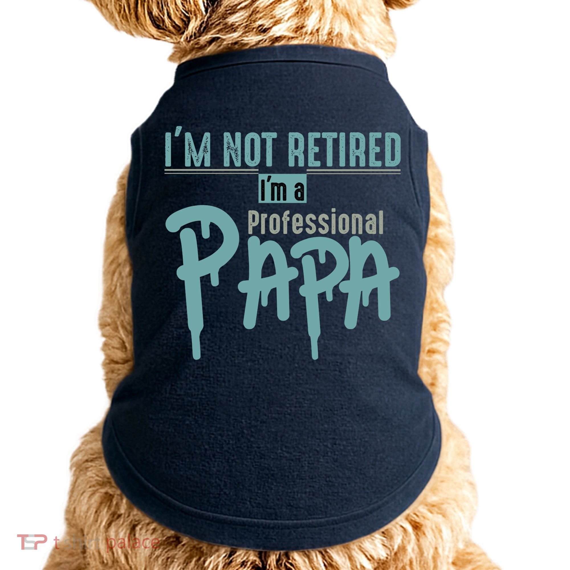 Funny Retired Professional Papa Doggie Tank