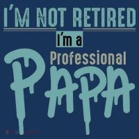Funny Retired Professional Papa USA-Made Doggie Bandana thumb 2