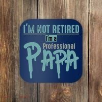Funny Retired Professional Papa Coaster thumb 0
