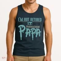 Funny Retired Professional Papa Tank Top thumb 3