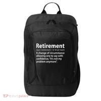 Funny Retirement Definition  City Backpack thumb 0