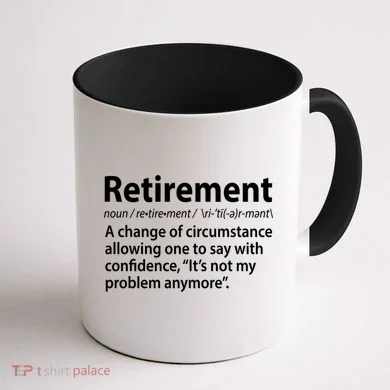Funny Retirement Definition Coffee Mug back