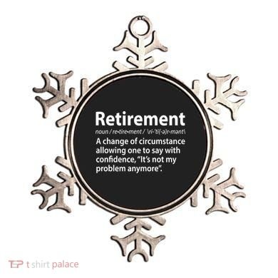 Funny Retirement Definition  Ornament