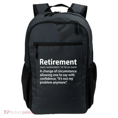 Funny Retirement Definition Backpack