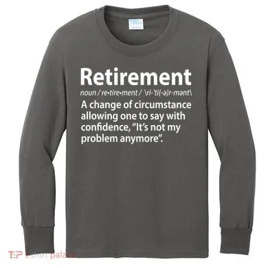 Funny Retirement Definition  Kids Long Sleeve Shirt