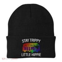 Funny Reto - Stay Trippy Little Hippie Beanie thumb 0