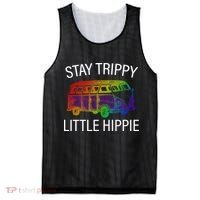 Funny Reto - Stay Trippy Little Hippie Mesh Reversible Basketball Jersey Tank thumb 0