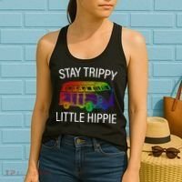 Funny Reto - Stay Trippy Little Hippie Women's Tank Top thumb 2