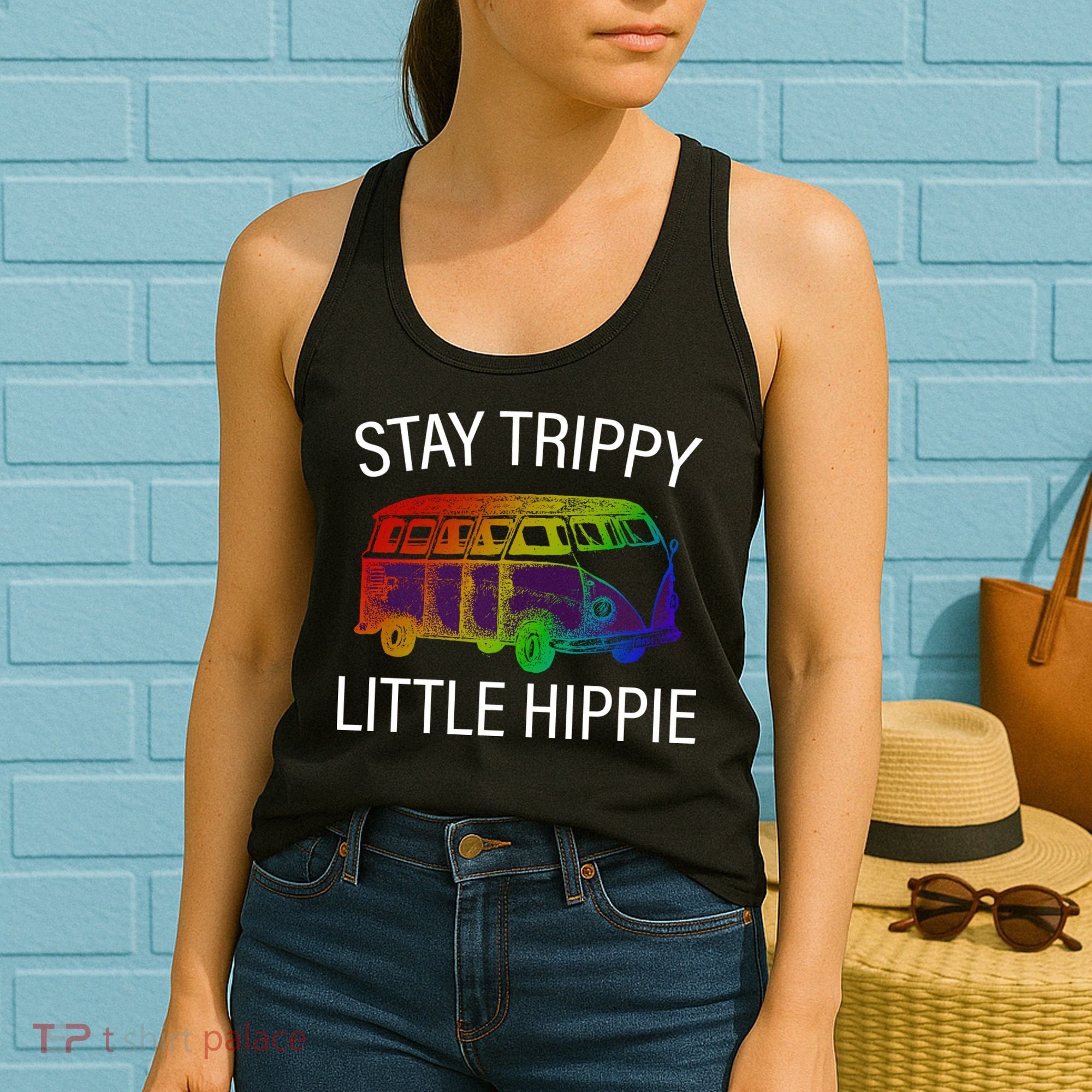 Funny Reto - Stay Trippy Little Hippie Women's Tank Top