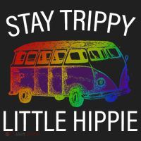 Funny Reto - Stay Trippy Little Hippie Hat thumb 2