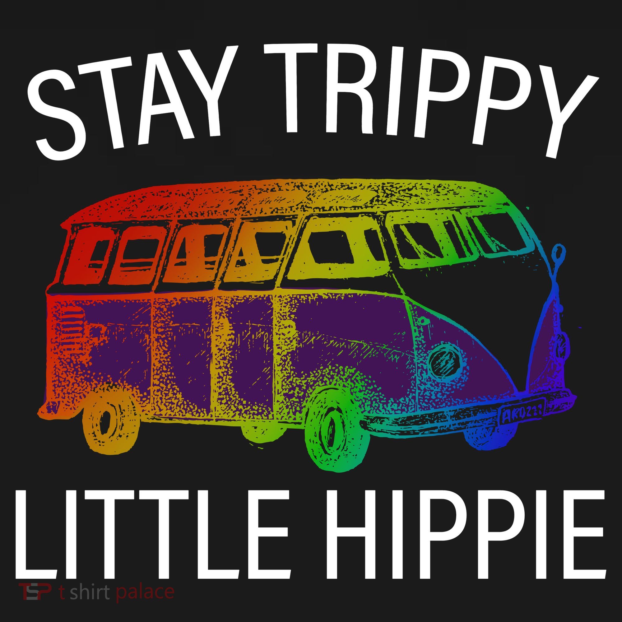 Funny Reto - Stay Trippy Little Hippie Toddler Hoodie