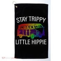 Funny Reto - Stay Trippy Little Hippie Golf Towel thumb 0