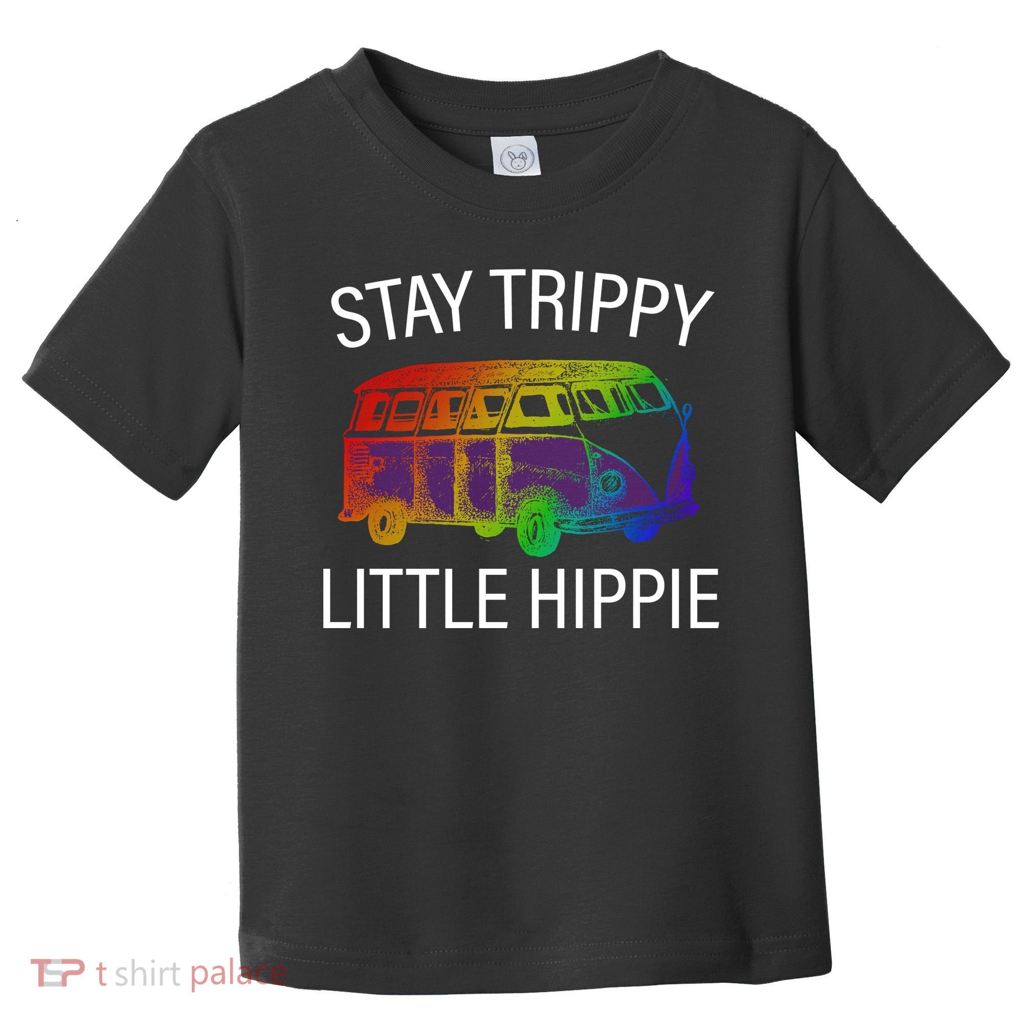 Funny Reto - Stay Trippy Little Hippie Toddler T-Shirt