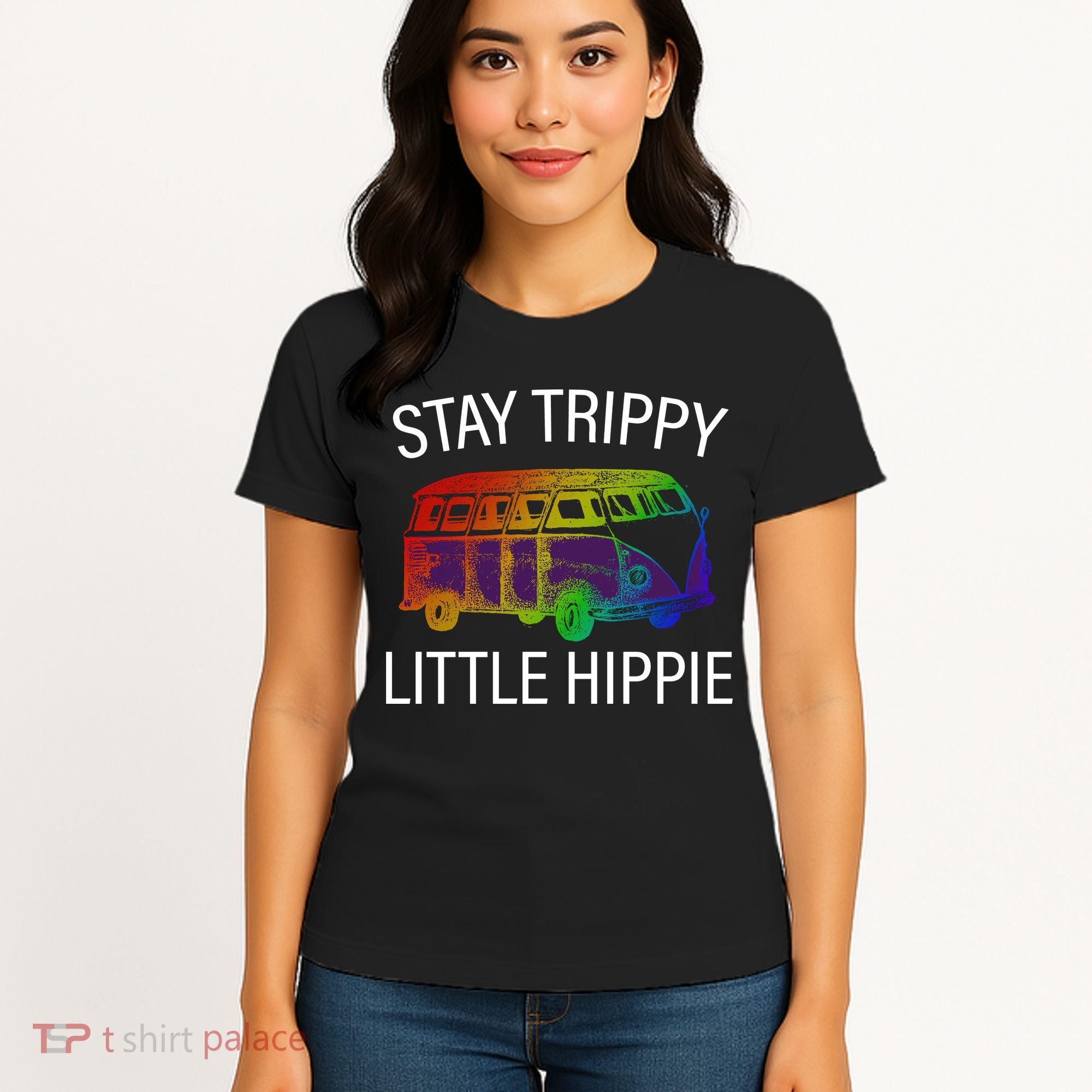 Funny Reto - Stay Trippy Little Hippie Women's T-Shirt