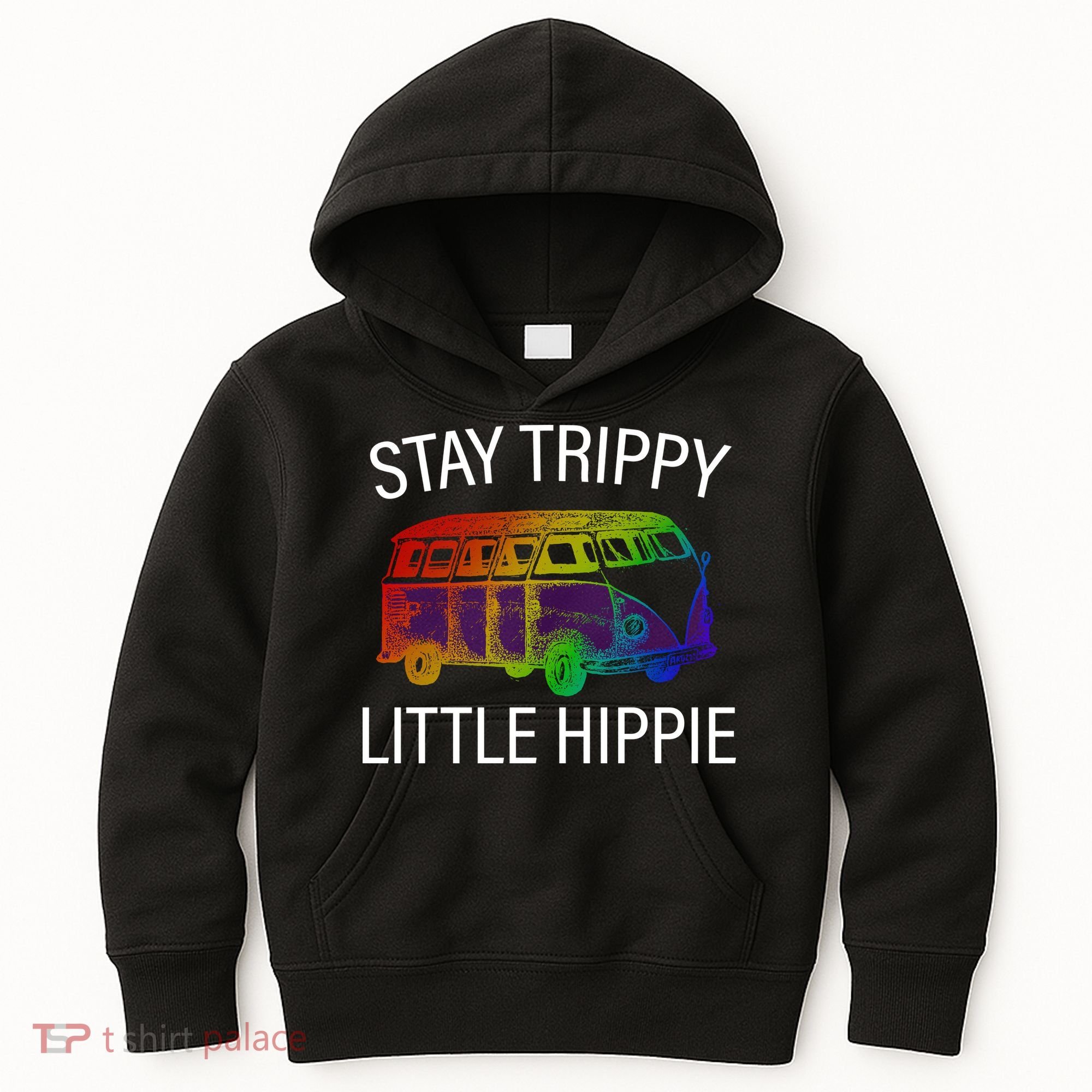 Funny Reto - Stay Trippy Little Hippie Kids Hoodie