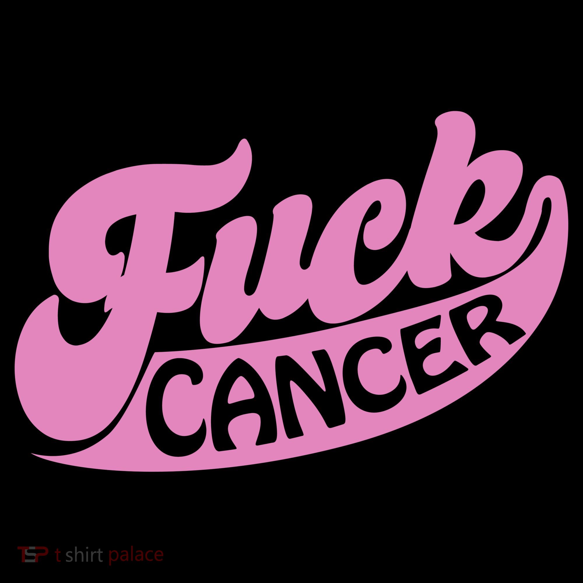Funny Retro Fck Cancer Logo Breast Cancer Support Women's Hoodie