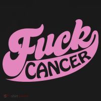 Funny Retro Fck Cancer Logo Breast Cancer Support Baby Bodysuit thumb 2
