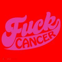 Funny Retro Fck Cancer Logo Breast Cancer Support Santa Hat thumb 1