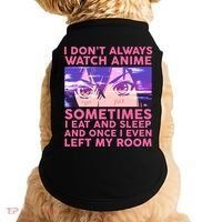 Funny Retro I Don't Always Watch Anime Anime Fan Doggie Tank thumb 0