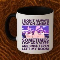 Funny Retro I Don't Always Watch Anime Anime Fan Coffee Mug thumb 2