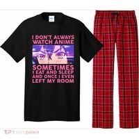 Funny Retro I Don't Always Watch Anime Anime Fan Pajama Set thumb 0