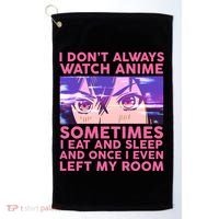 Funny Retro I Don't Always Watch Anime Anime Fan Golf Towel thumb 0