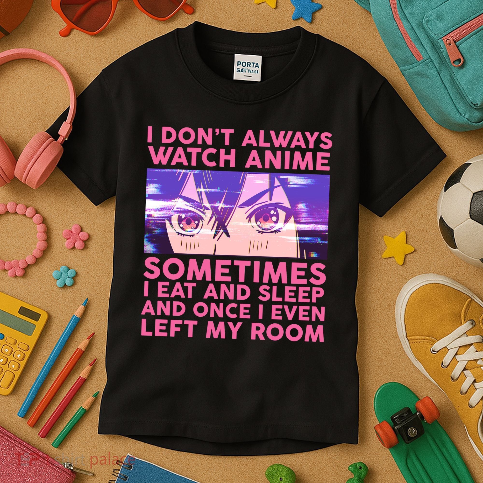 Funny Retro I Don't Always Watch Anime Anime Fan Kids T-Shirt