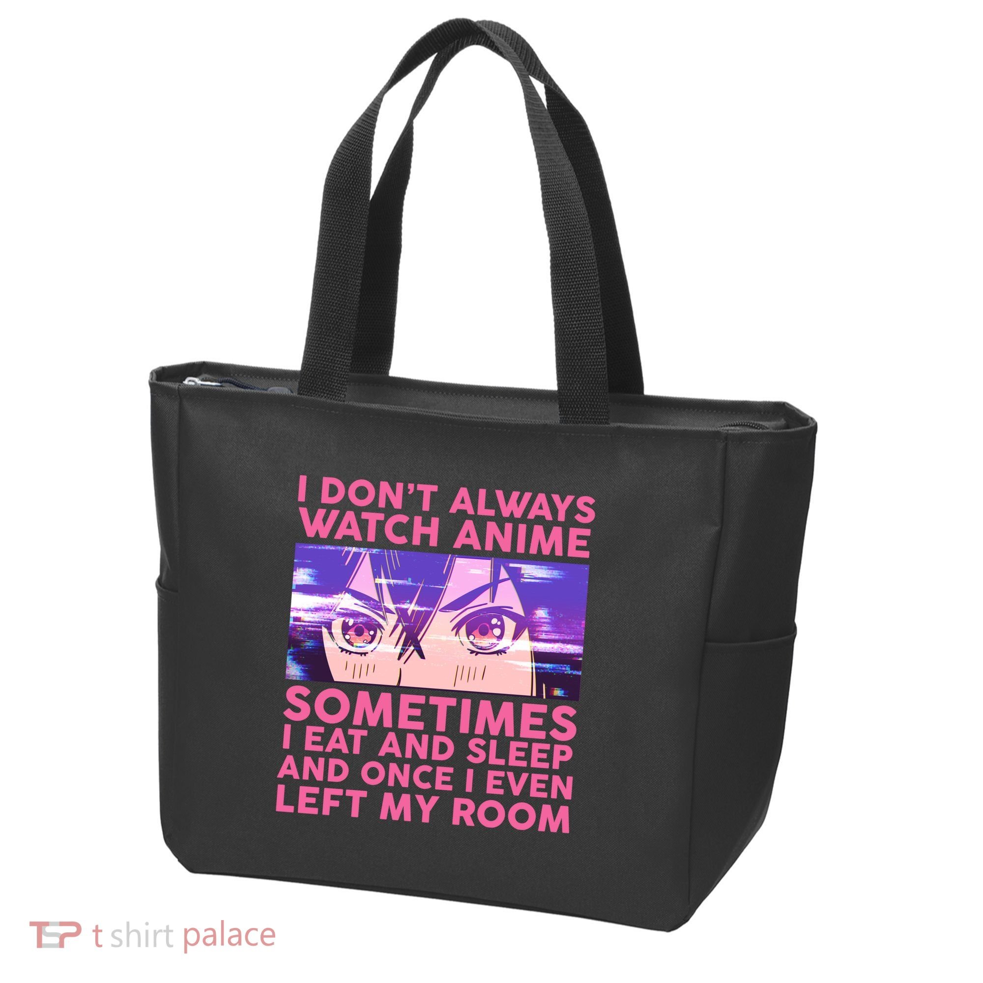 Funny Retro I Don't Always Watch Anime Anime Fan Tote Bag