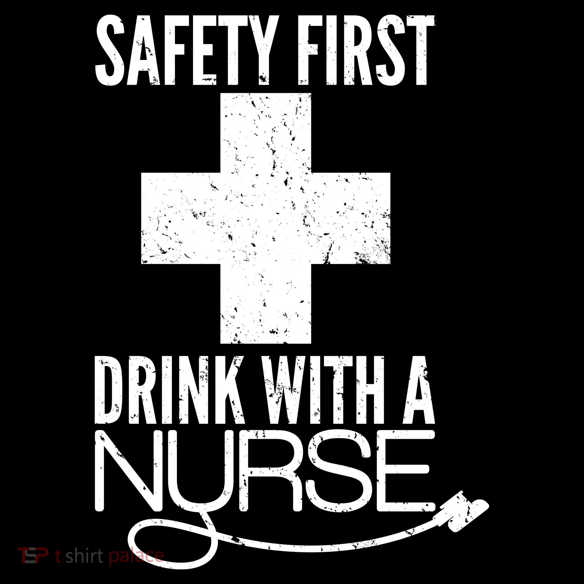 Funny Safety First Drink With A Nurse Backpack