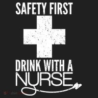 Funny Safety First Drink With A Nurse Golf Towel thumb 3