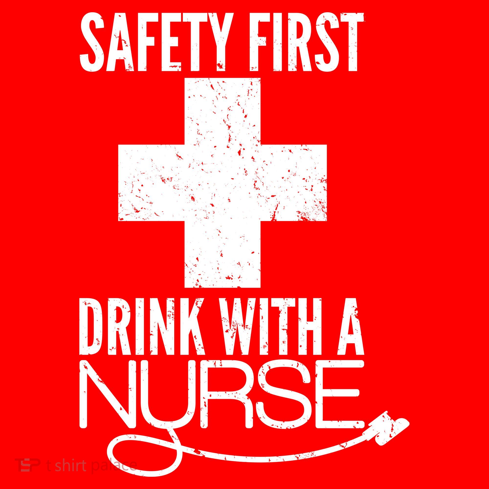 Funny Safety First Drink With A Nurse Doggie Tank