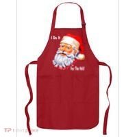 Funny Santa Claus I Do It For The HO'S Christmas Apron thumb 0