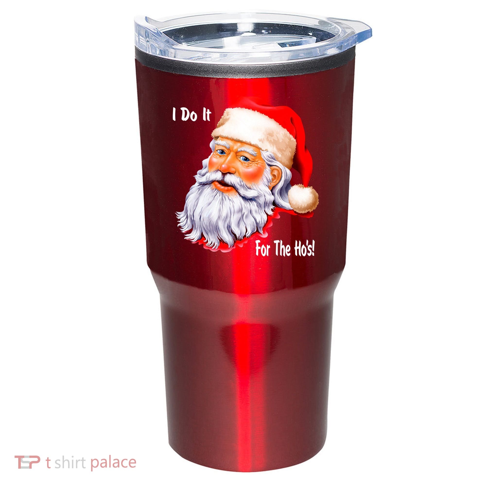 Funny Santa Claus I Do It For The HO'S Christmas Tumbler