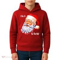 Funny Santa Claus I Do It For The HO'S Christmas Kids Hoodie thumb 4
